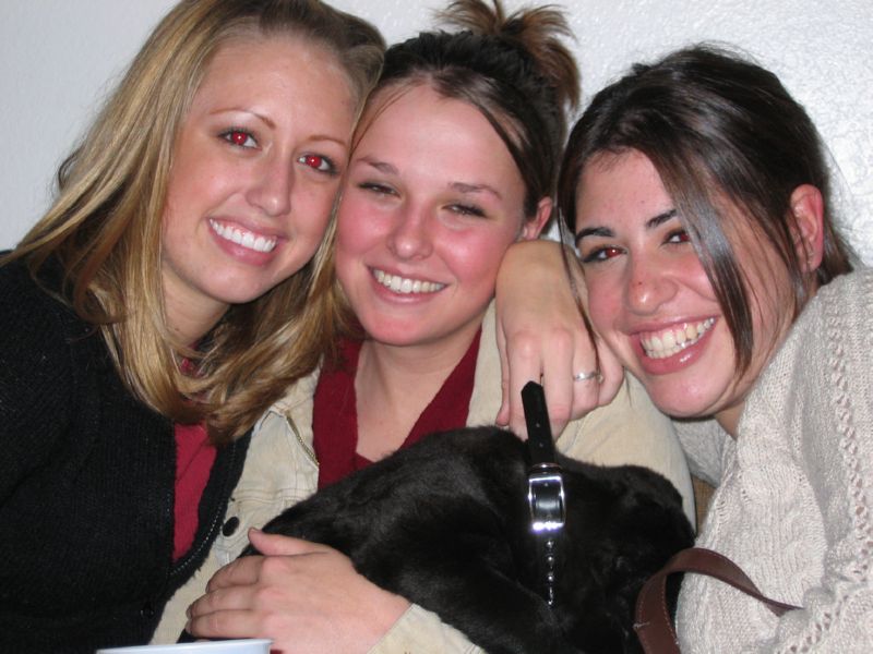 cuties with a puppy