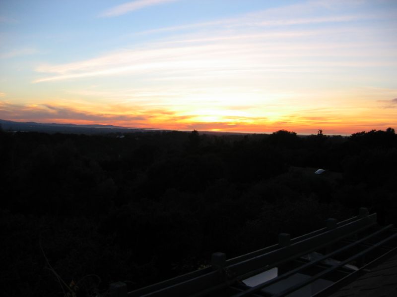 sunset from roof